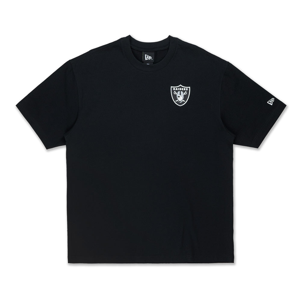 New Era Las Vegas Raiders NFL Black Oversized Short Sleeve T-Shirt