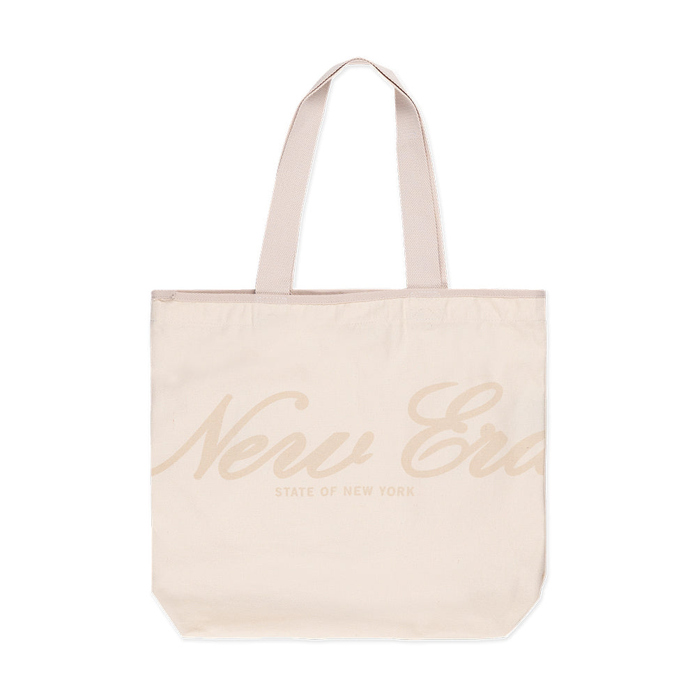 New Era Script Basic Chrome White Tote Bag