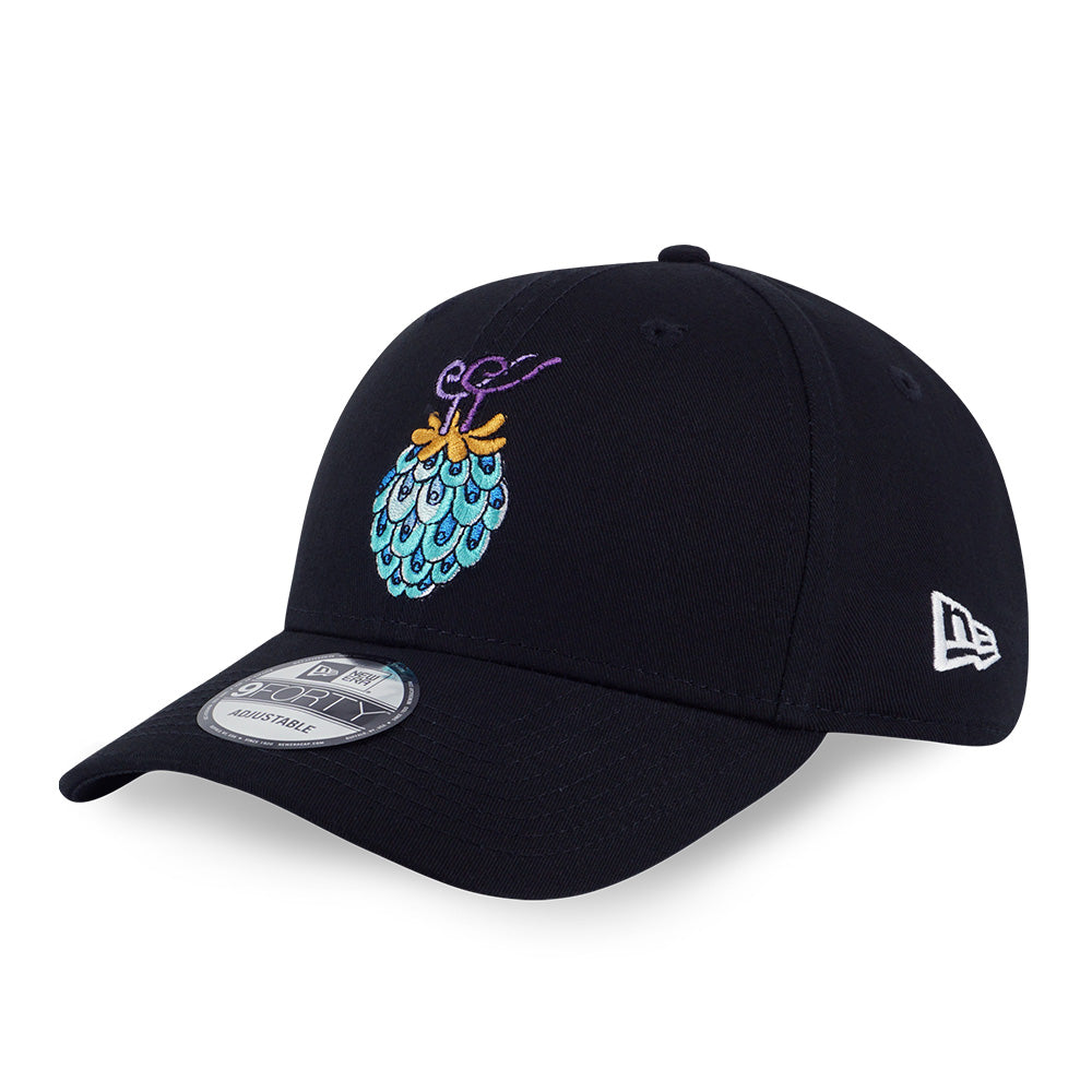 New Era X One Piece Gear 5 Fish Fruit Black 9FORTY Adjustable Cap