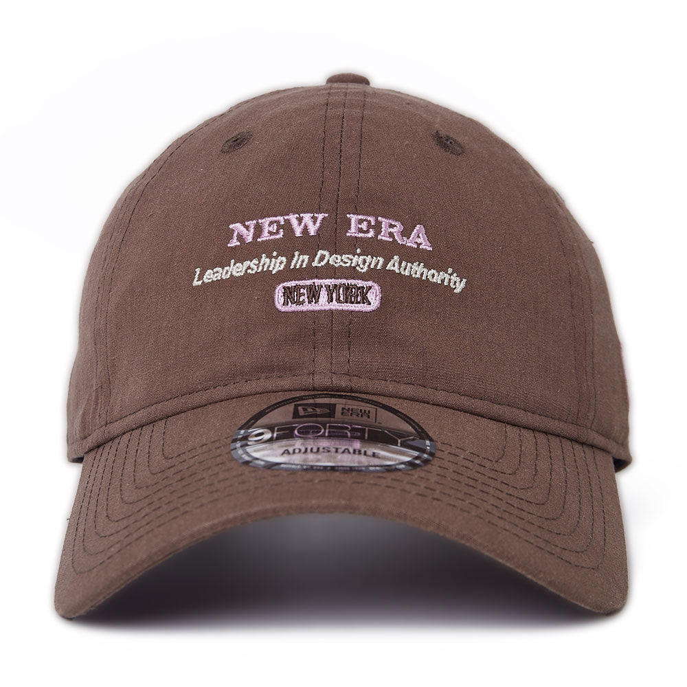 New Era Wordmark Engineered Comfort Brown 9FORTY Unstructured Adjustable Cap