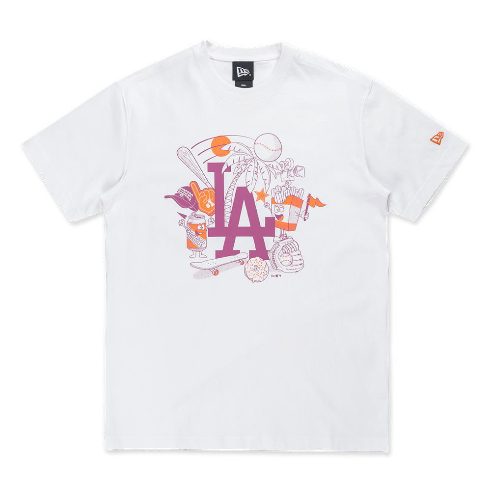 New Era Los Angeles Dodgers MLB Graphic White COOLERA Short Sleeve T-Shirt