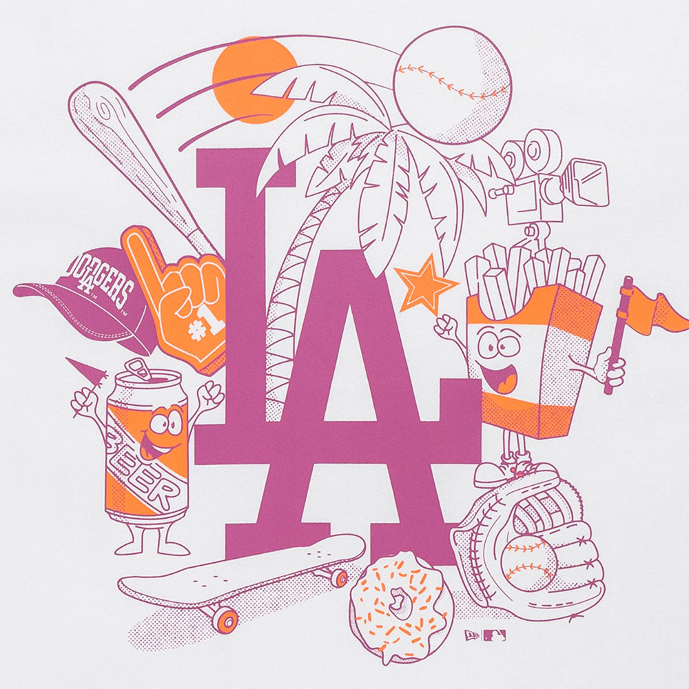 New Era Los Angeles Dodgers MLB Graphic White COOLERA Short Sleeve T-Shirt