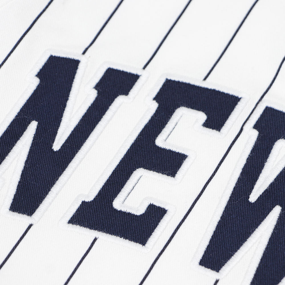 New Era Off White Stripe Retro Baseball Jersey