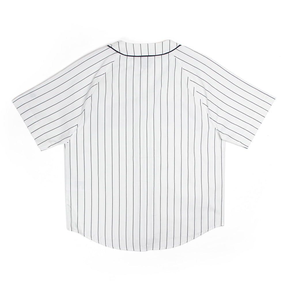New Era Off White Stripe Retro Baseball Jersey