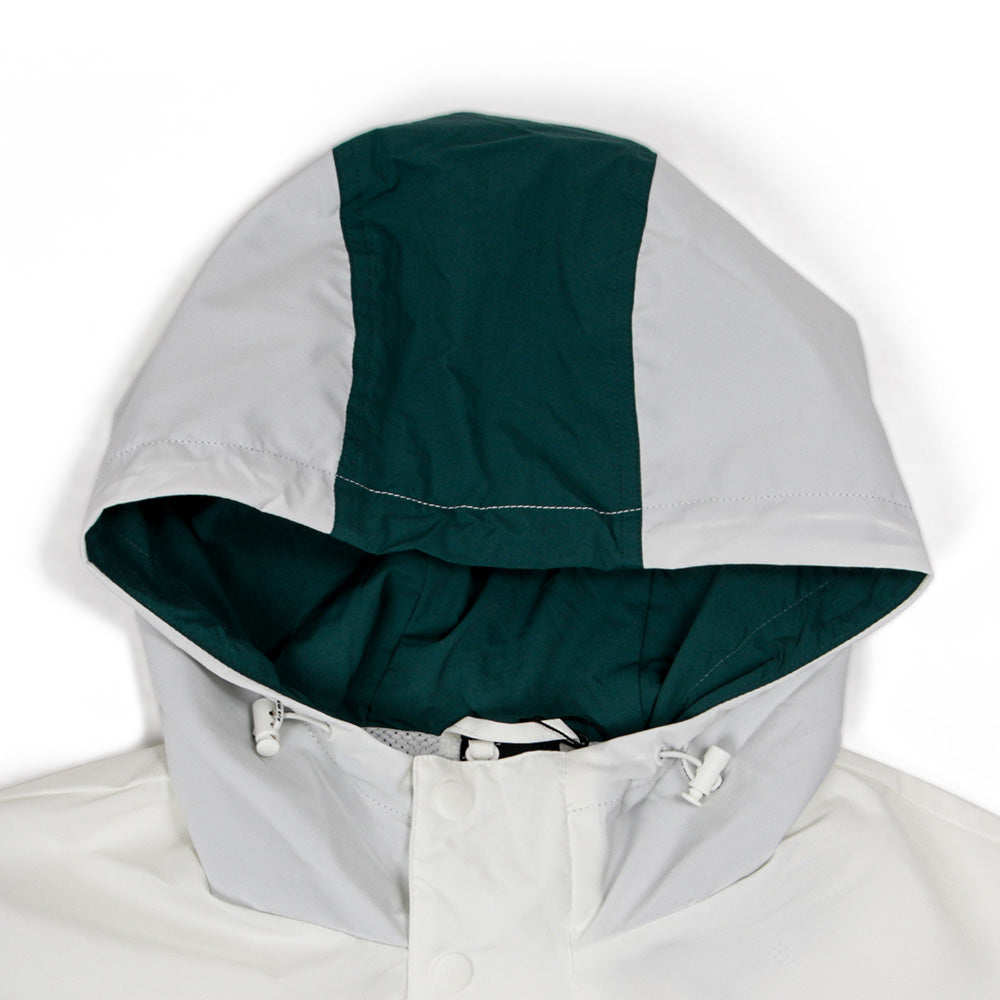 New Era Green Bay Packers NFL Off White Windbreaker Anorak Jacket