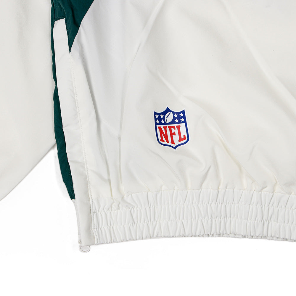 New Era Green Bay Packers NFL Off White Windbreaker Anorak Jacket