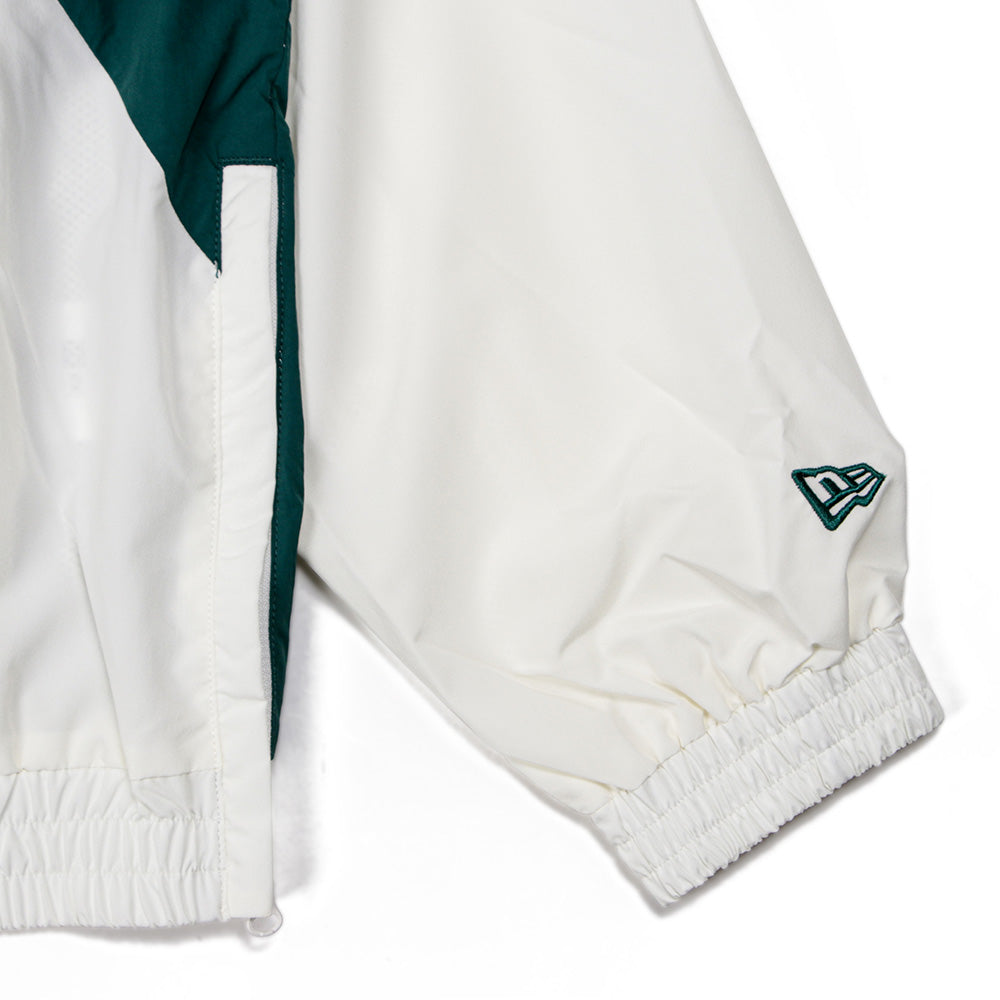 New Era Green Bay Packers NFL Off White Windbreaker Anorak Jacket
