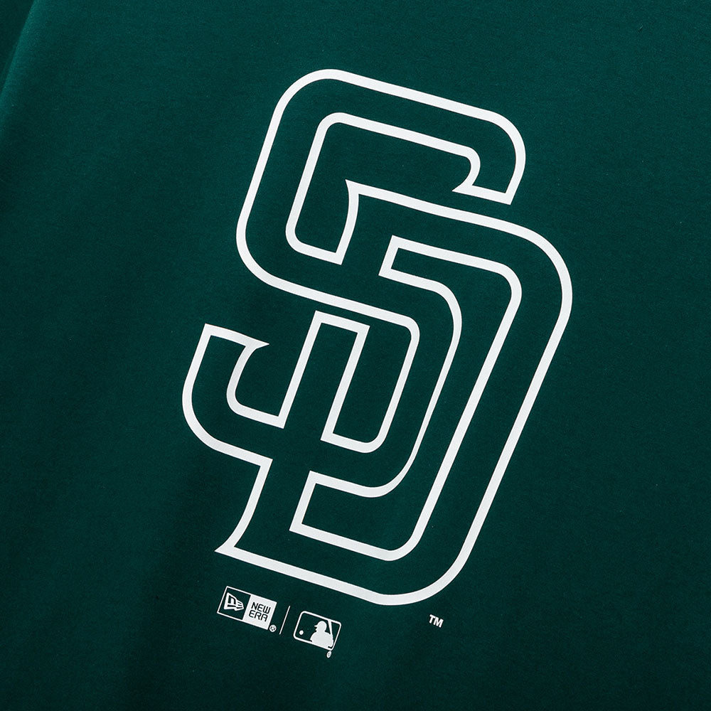 Tシャツ・カットソー New Era MLB San Diego Padres Line Logo T-Shirt Botanical Gar San Diego Padres MLB Line Logo Botanical Garden Short