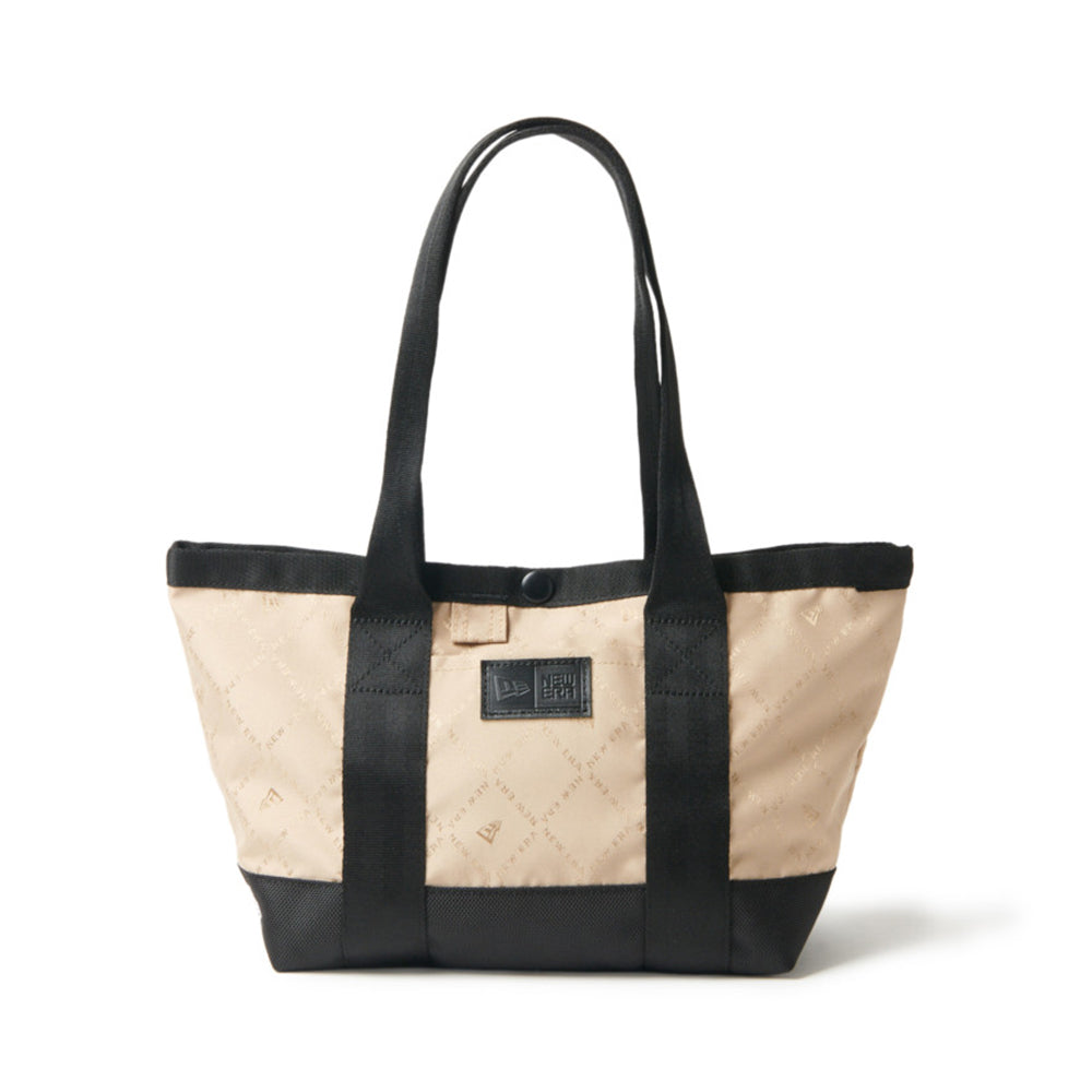New Era Square Logo Medium Sand Jacquard Tote Bag