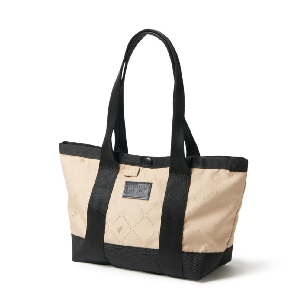 New Era Square Logo Medium Sand Jacquard Tote Bag