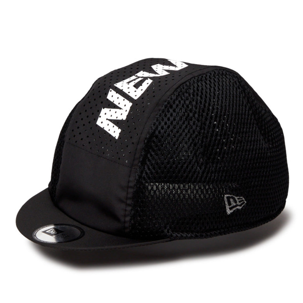 New Era Wordmark Multi Mesh Black Cycling Hat