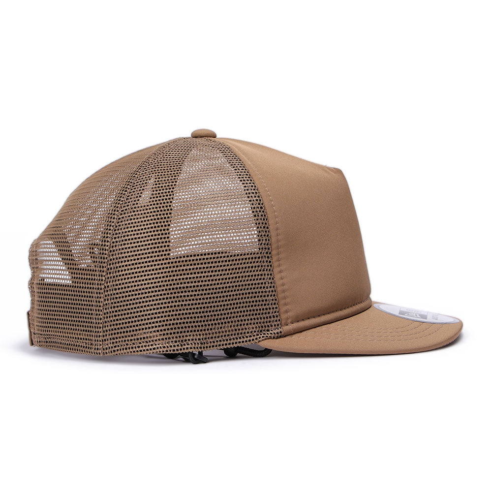 New Era Outdoor Surf Khaki 9FORTY A-Frame Trucker Snapback Cap
