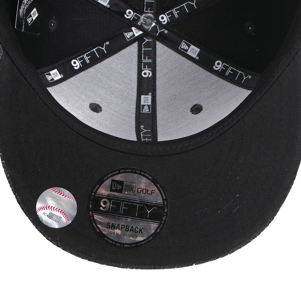 New Era New York Yankees Paper Black 9FIFTY Snapback Cap