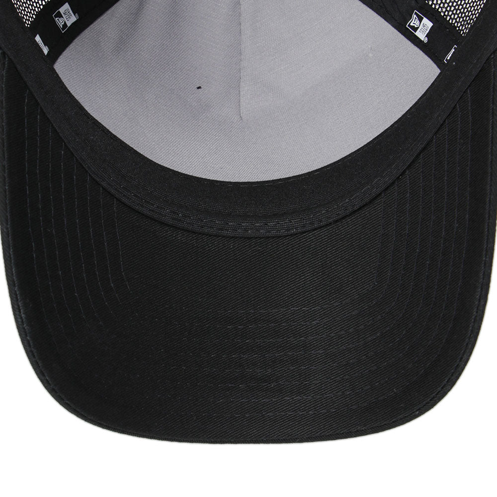 New Era Golf Metal Logo Black 9FORTY A-Frame Trucker Snapback Cap