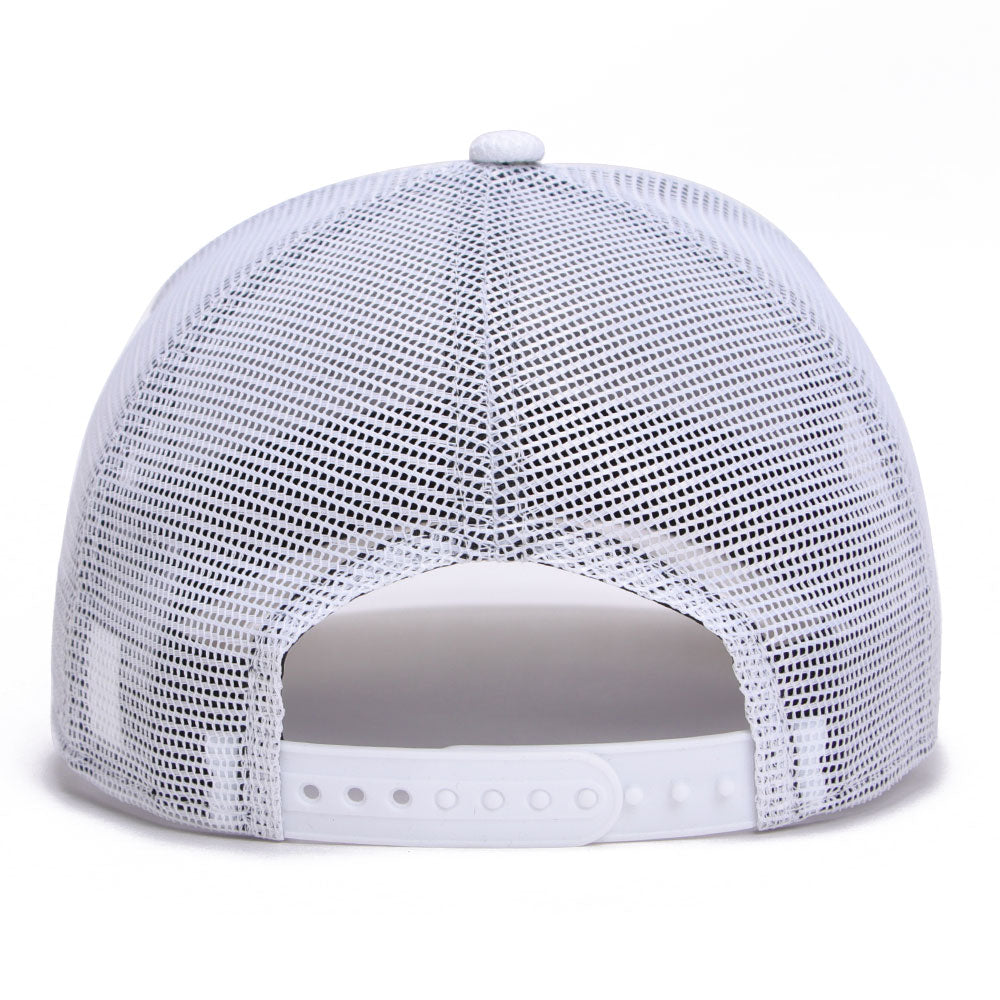 New Era Wordmark Golf White 9FORTY A-Frame Trucker Snapback Cap