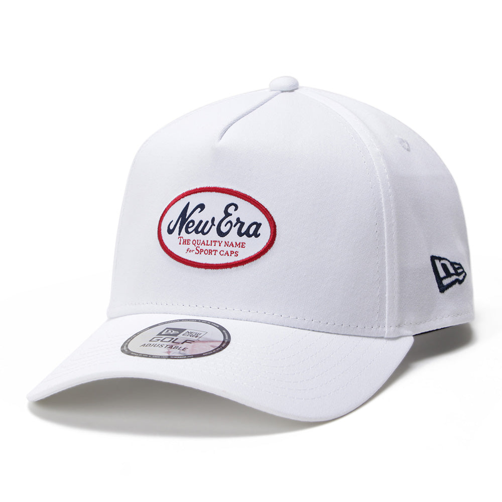 New Era Golf Oval Logo White 9FORTY A-Frame Adjustable Cap