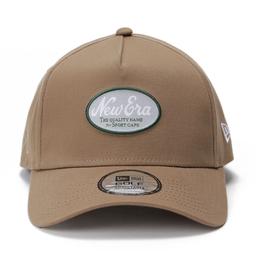 New Era Golf Oval Logo Khaki 9FORTY A-Frame Adjustable Cap