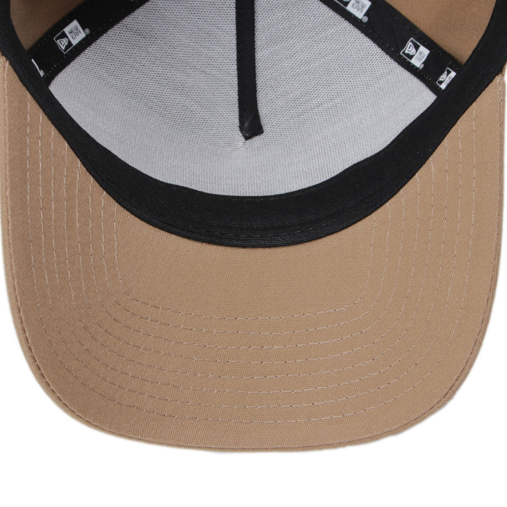 New Era Golf Oval Logo Khaki 9FORTY A-Frame Adjustable Cap