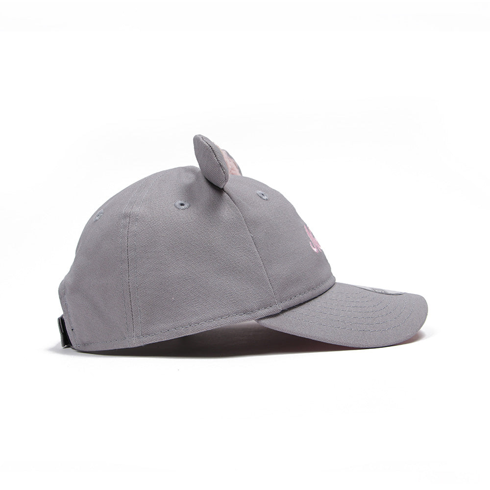 New Era Script Logo Animal Grey Youth 9TWENTY Adjustable Cap