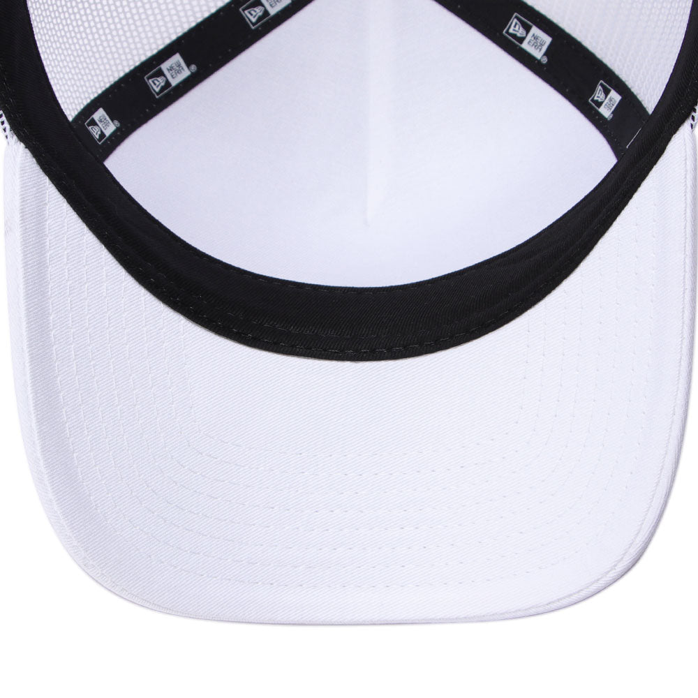 New Era Metal Front Flag White 9FORTY A-Frame Trucker Snapback Cap