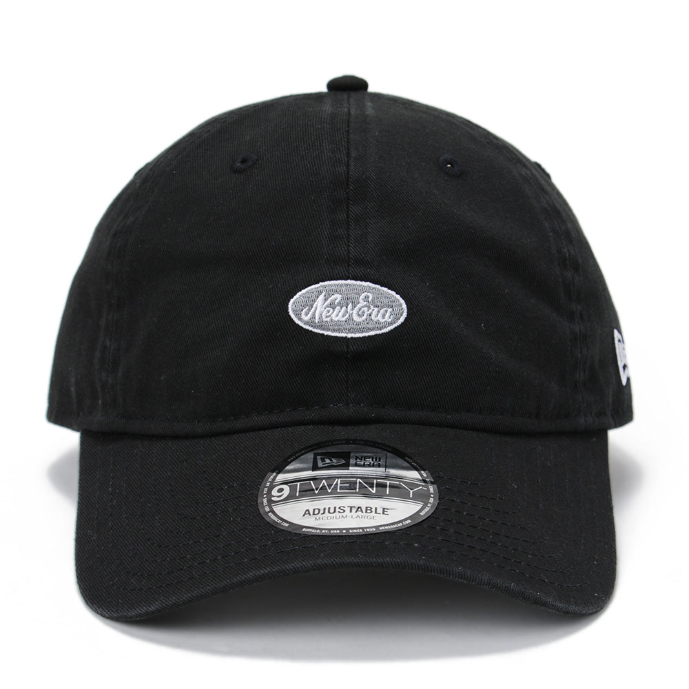 New Era Mini Oval Logo Black 9TWENTY Easy Snap Adjustable Cap