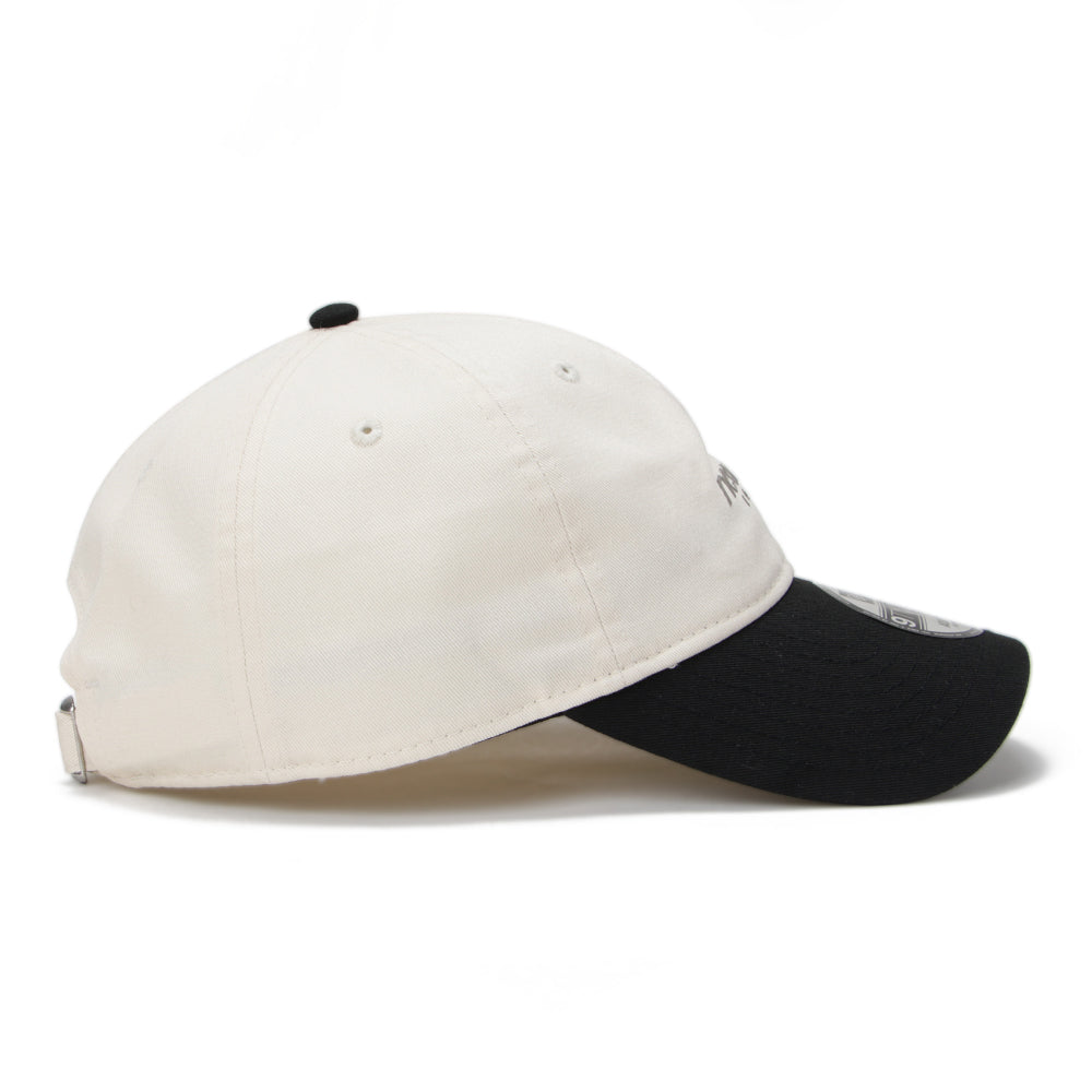New Era Two Tone TPU Logo Cream Black 9TWENTY Adjustable Cap