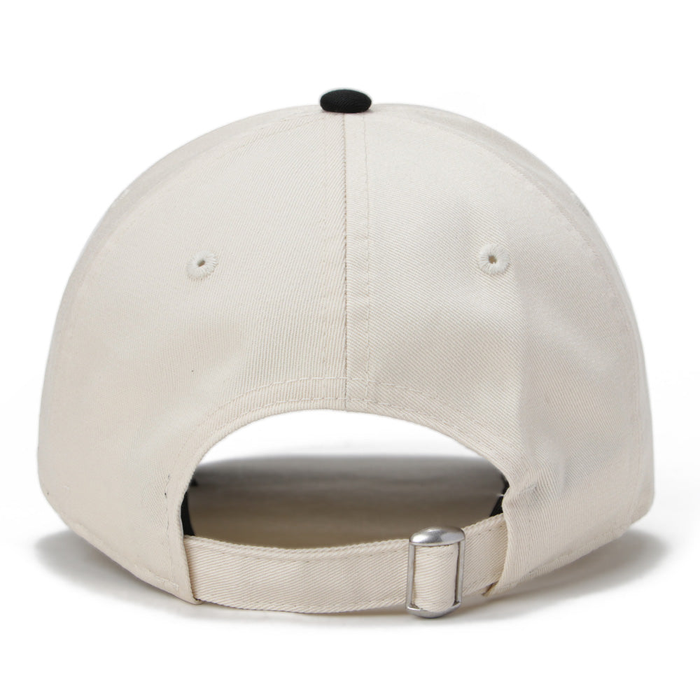New Era Two Tone TPU Logo Cream Black 9TWENTY Adjustable Cap