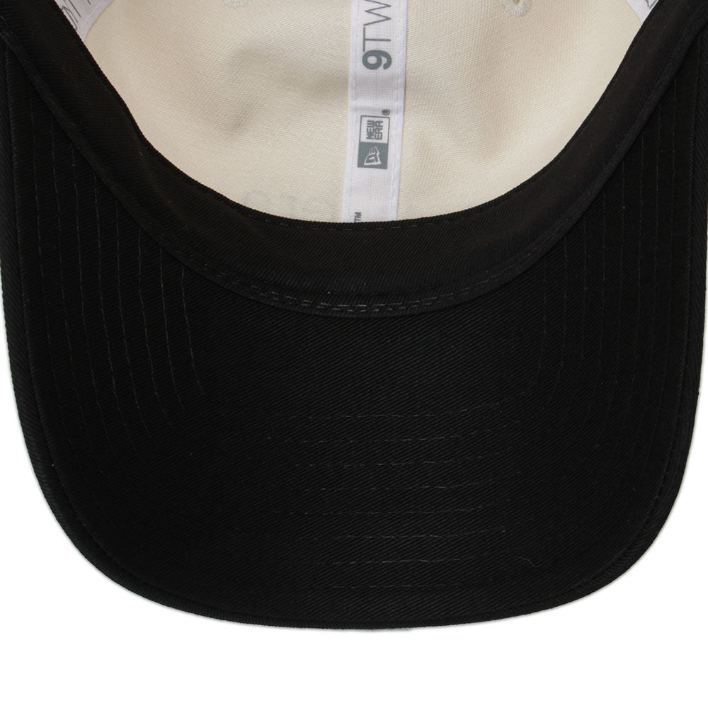 New Era Two Tone TPU Logo Cream Black 9TWENTY Adjustable Cap