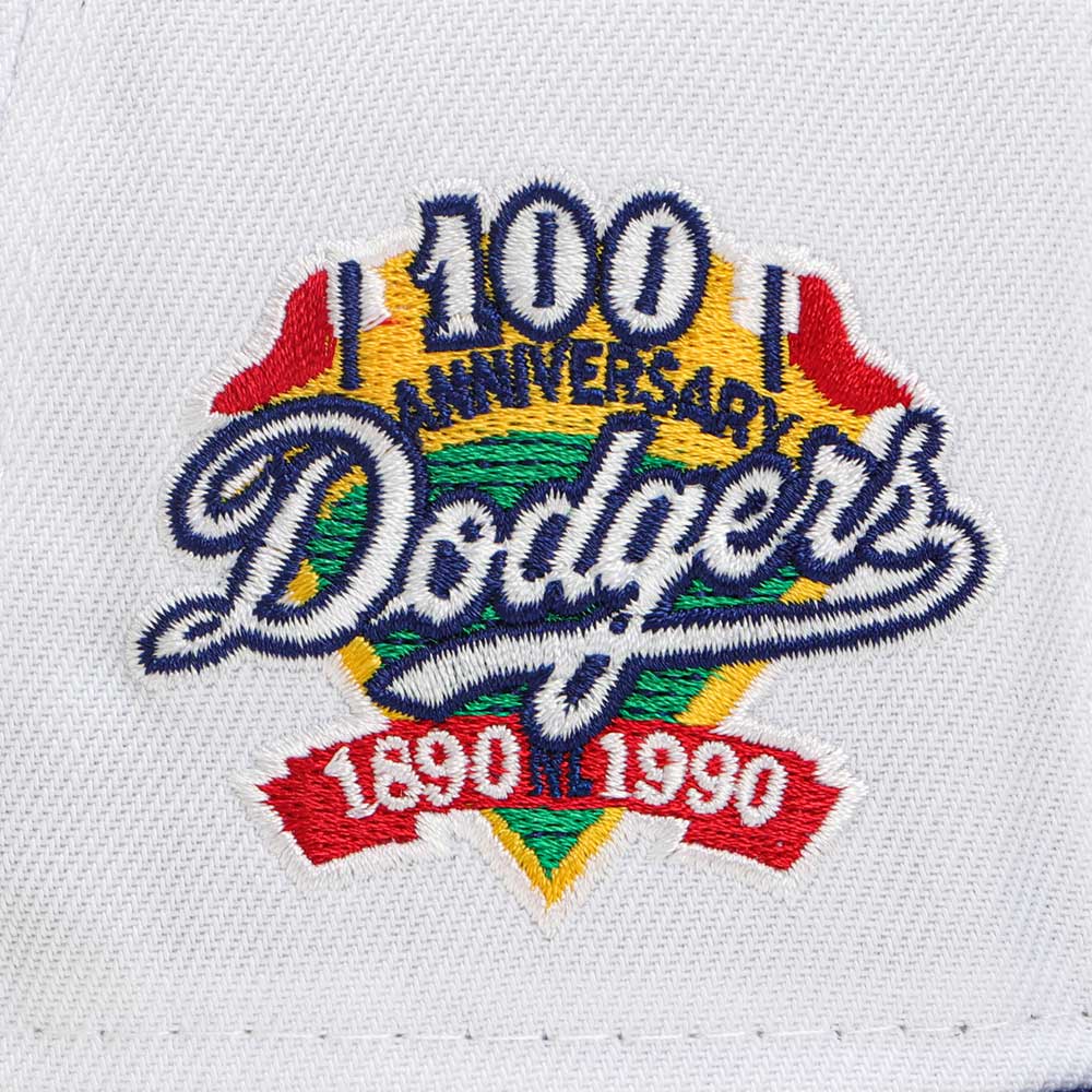 New Era Los Angeles Dodgers Wordmark 5950 Pack Dodgers White Royal Blue 59FIFTY A-Frame Fitted Cap
