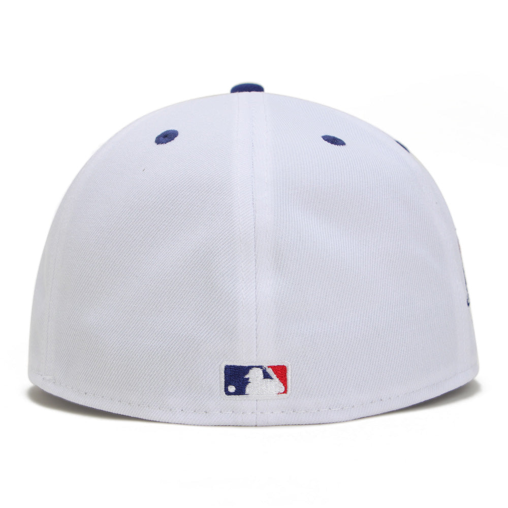 New Era Los Angeles Dodgers Wordmark 5950 Pack Dodgers White Royal Blue 59FIFTY A-Frame Fitted Cap