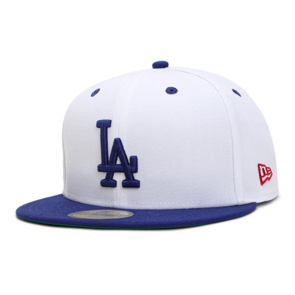 New Era Los Angeles Dodgers 5950 Pack Dodgers White Royal Blue 59FIFTY  Fitted Cap