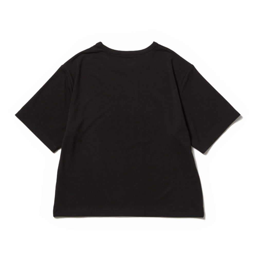 New Era Wordmark Womens Performance Black Short Sleeve T-Shirt