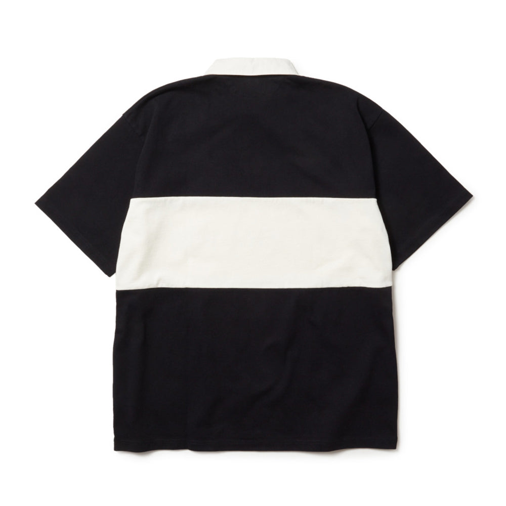 New Era Wordmark 1920 Black Oversized Rugby Shirt