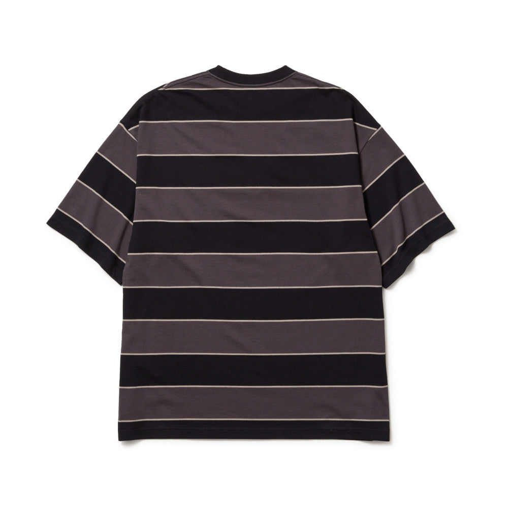 New Era Multi Border Black Oversized Short Sleeve T-Shirt