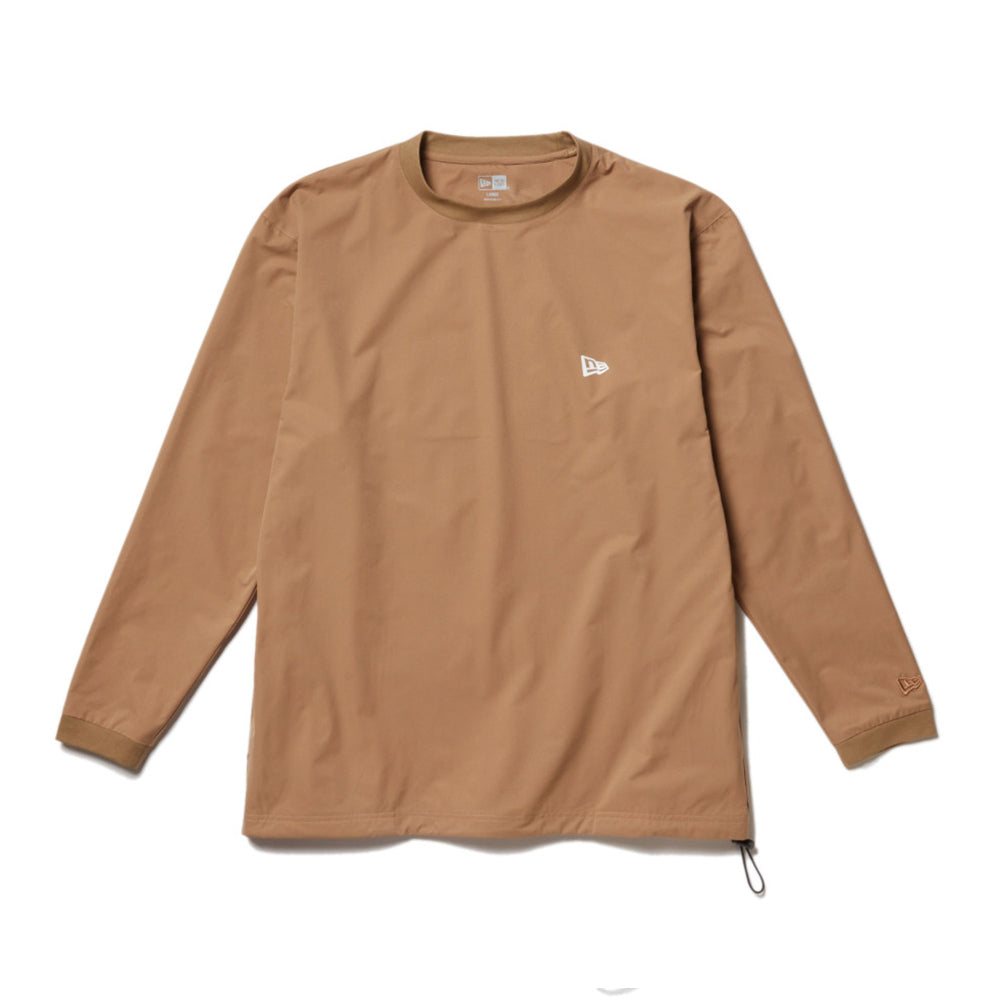 New Era Wordmark Outdoor Utility Khaki Long Sleeve T-Shirt