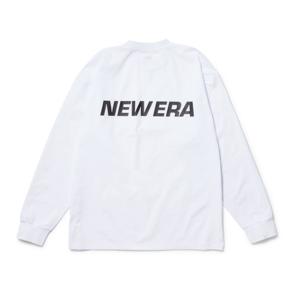 New Era Wordmark Outdoor Utility White Long Sleeve T-Shirt