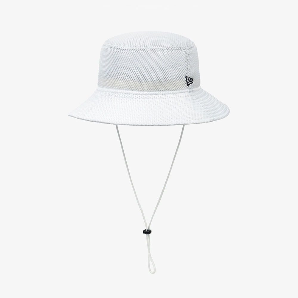 New Era Air Mesh White Bucket Hat