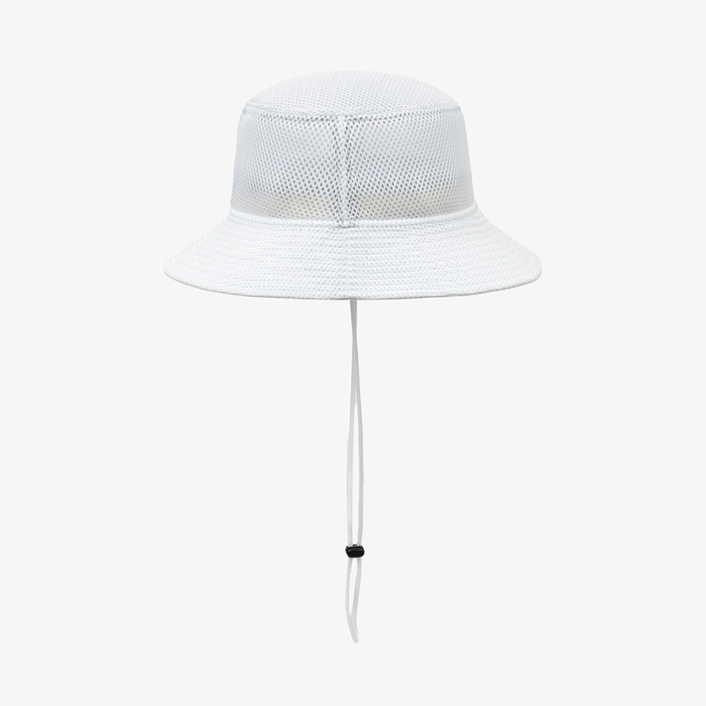 New Era Air Mesh White Bucket Hat
