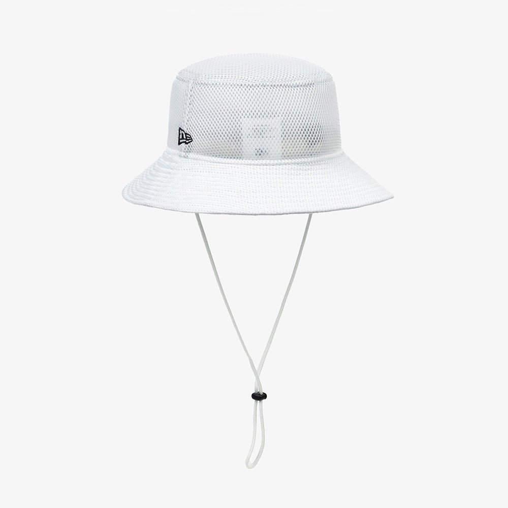 New Era Air Mesh White Bucket Hat