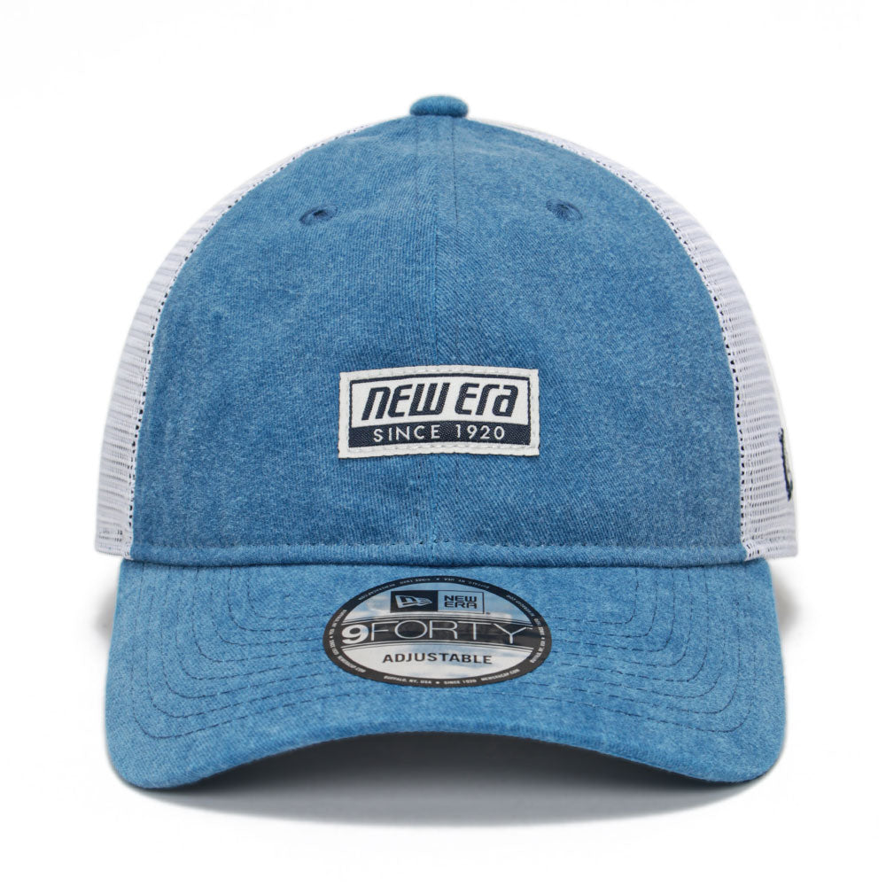 New Era Script Summer Washed Blue 9FORTY Adjustable Cap