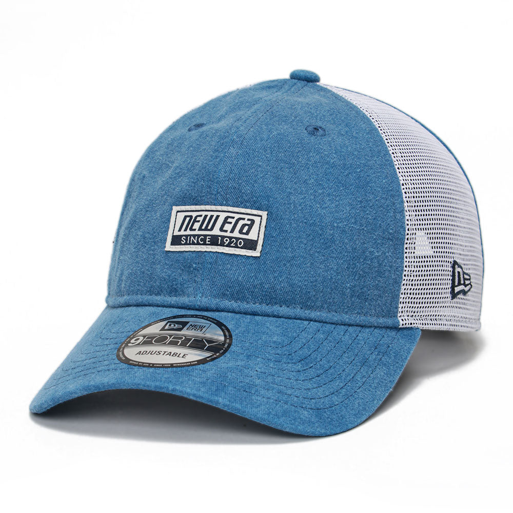 New Era Script Summer Washed Blue 9FORTY Adjustable Cap