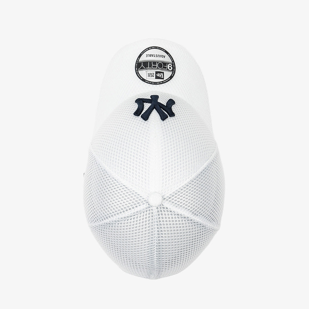 New Era New York Yankees MLB Air Mesh White 9FORTY Adjustable Cap