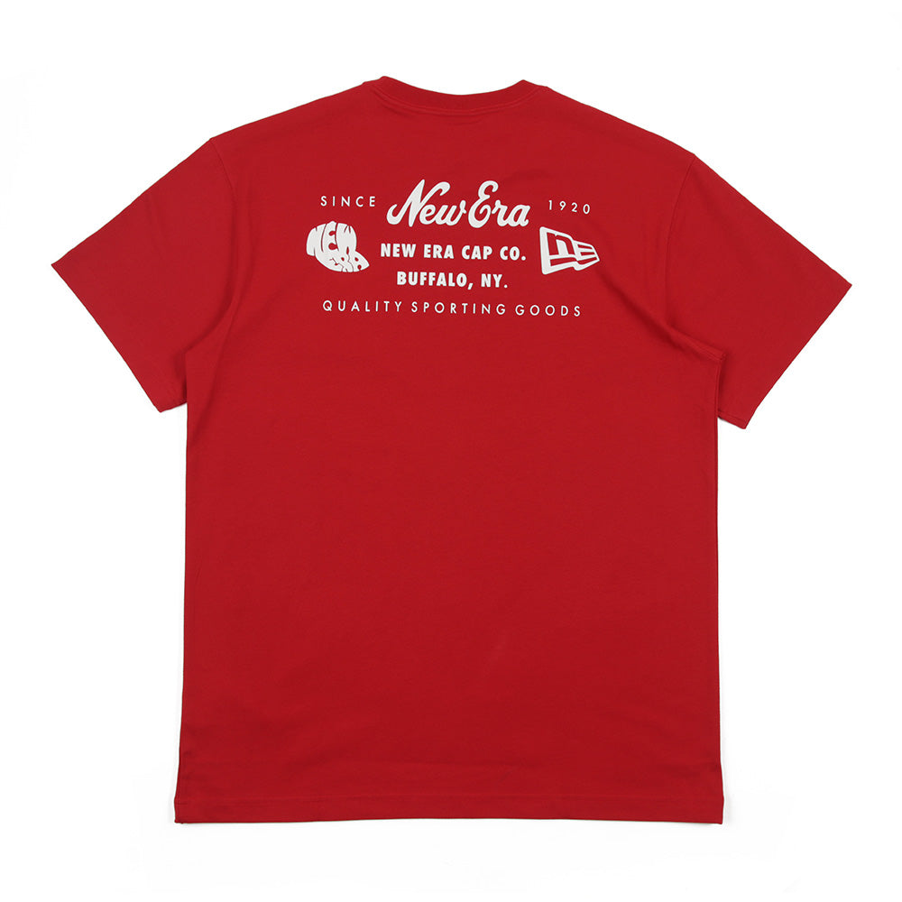 New Era Wordmark Red Short Sleeve T-Shirt