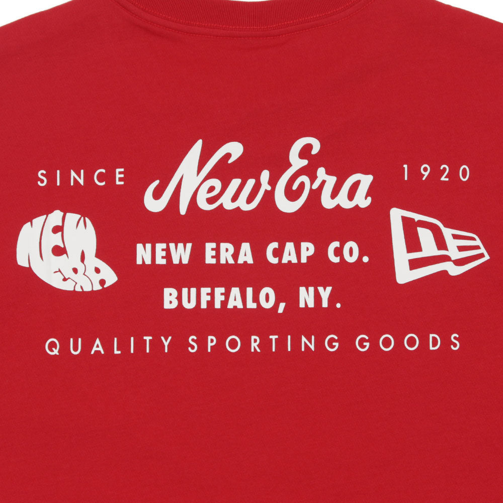 New Era Wordmark Red Short Sleeve T-Shirt