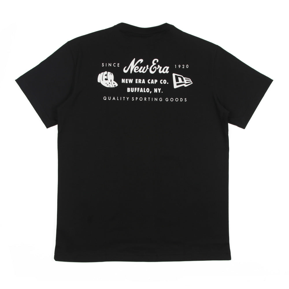 New Era Wordmark Black Short Sleeve T-Shirt