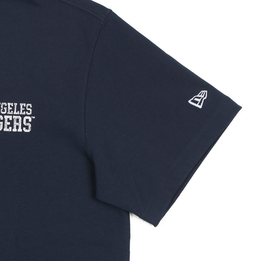 New Era Los Angeles Dodgers MLB Distressed Logo Oceanside Blue COOLERA Short Sleeve T-Shirt