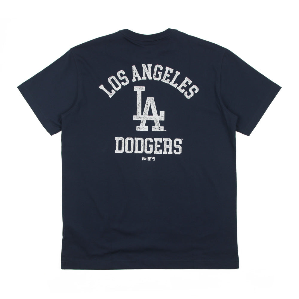 New Era Los Angeles Dodgers MLB Distressed Logo Oceanside Blue COOLERA Short Sleeve T-Shirt