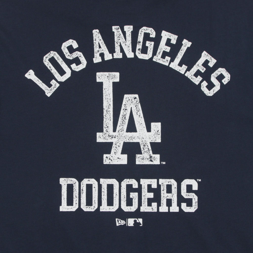 New Era Los Angeles Dodgers MLB Distressed Logo Oceanside Blue COOLERA Short Sleeve T-Shirt