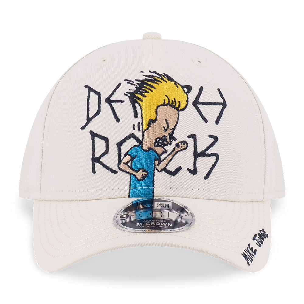 New Era x Beavis and Butthead White 9FORTY M-Crown Short Visor Adjustable Cap