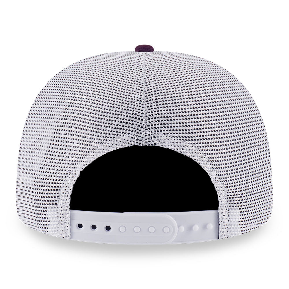 New Era New York Yankees Color Era FW25 Maroon Soft Grass 9FORTY A-Frame Trucker Snapback Cap